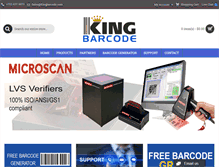 Tablet Screenshot of kingbarcode.com